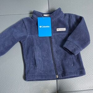 Columbia Dark Blue Fleece Jacket 3-6months